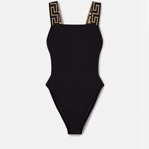 VERSACE GRECA BORDER ONE-PIECE SWIMSUIT